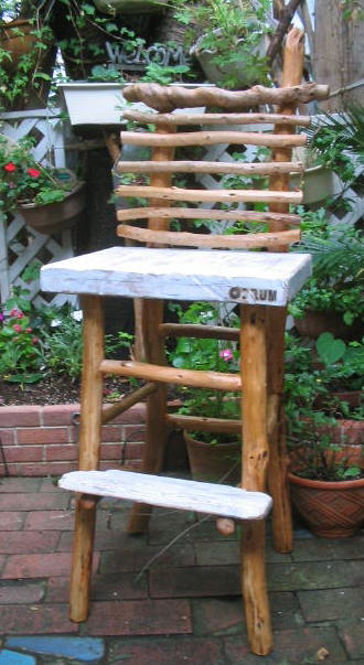 自然と暮らす　流木椅子